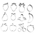 thumbnail image 1 of HOMEMAXS 12Pcs Metal Fruit Cookie Cutters Set Stainless Steel Biscuit Molds, 1 of 5