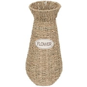 Eease Handmade Seagrass Tall Floor Vase Wicker Flower Basket
