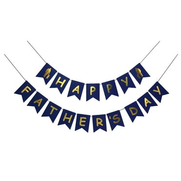Eease Happy Fathers Day Rustic Bunting Garlands Hanging Decorations