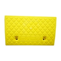 Eease Hard Plastic Curb Ramps Portable Heavy Duty Threshold Ramp for Car Truck Scooter Bike Motorcycle 49.50X24.00X6.70cm(Yellow)
