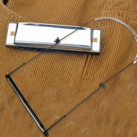Metal Harmonica Neck Stand Holder with 24 Slots for Convenient Playing and Organized Storage of