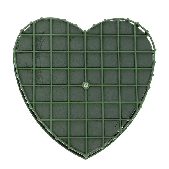 Eease Heart-Shaped Floral Foam Blocks with Suction Cup Tray for Wedding Decor