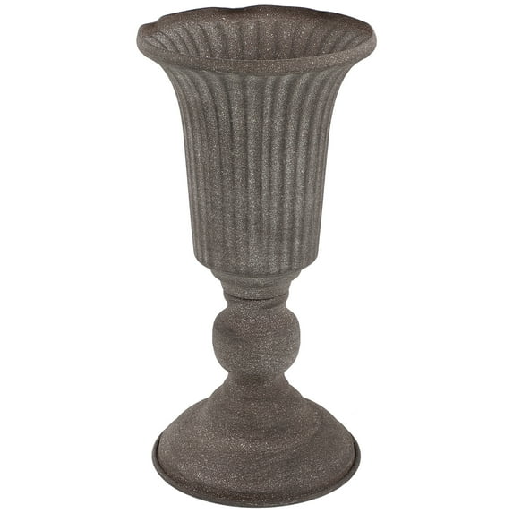 KALLORY Garden Urn Planter Iron Wedding Flowerpot 1Set 9.3X4.6X4.6In