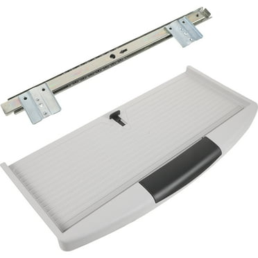 Eease Large Under Desk Keyboard Tray with Sliders - Pull Out Drawer Set
