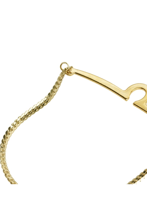 Men's Twisted Braid Style Tie Chain (Golden)