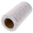 thumbnail image 1 of Eease Mesh Ribbon with Gold Star Moon Pattern for DIY Craft & Decoration (White), 1 of 6