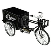 Eease Metal Vintage Tricycle Model Retro Tricycle Model Decoration for Home Cabinet Desktop