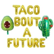 Eease Mexican Fiesta Party Supplies Set with Taco Bout Future Balloons & Banner