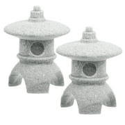 Eease Mini Pagoda Lanterns for Garden and Aquarium Decor