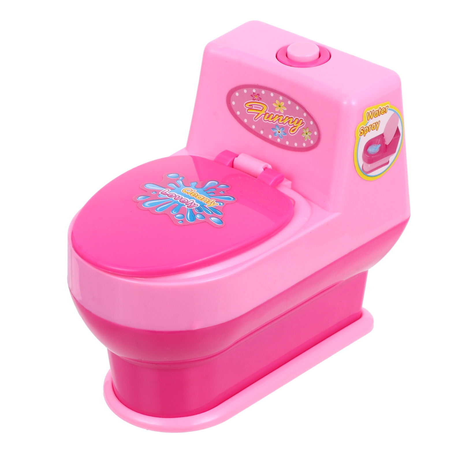 Eease Mini Toilet Toy for Pretend Play and Cake Decor (Battery Not ...