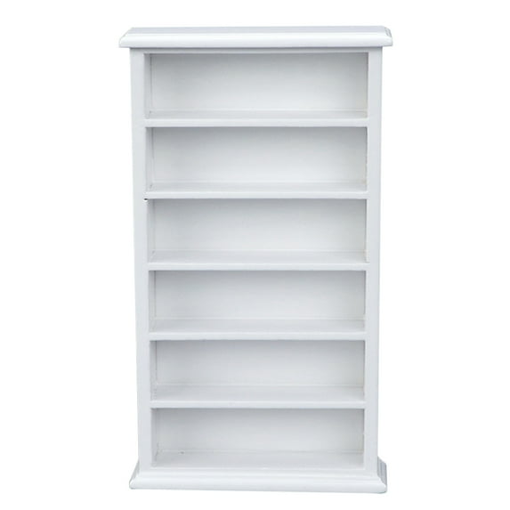 ORDDIART Mini House Bookshelf White 1Pcs 6.68X3.73X0.98In