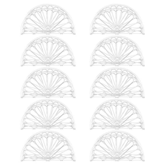 Napkin Holder Fan Design: 10pcs Tissue Dispenser Stand