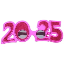 WRITWAA New Year Party Props Rosy 2025 Eyeglasses Pc Safe and Sturdy