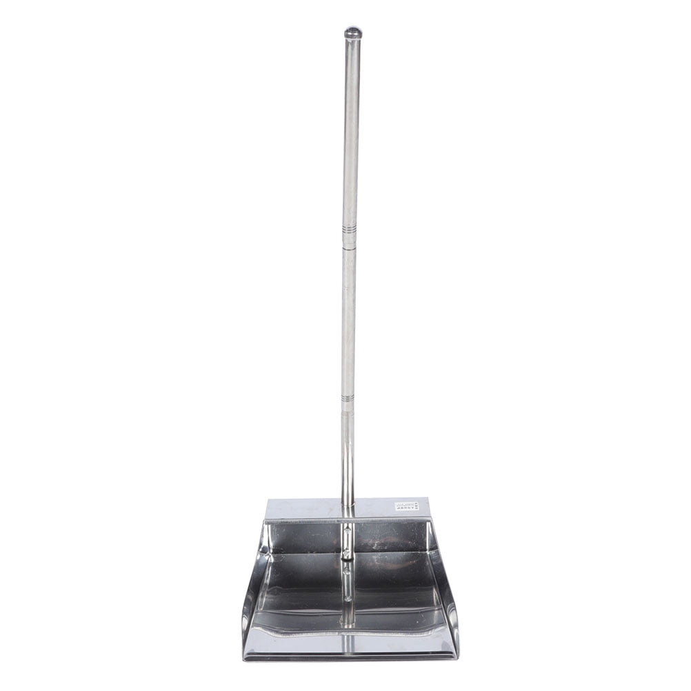 Eease Outdoor Broom Cleaning Dustpan with Handle Stainless Steel Pan ...