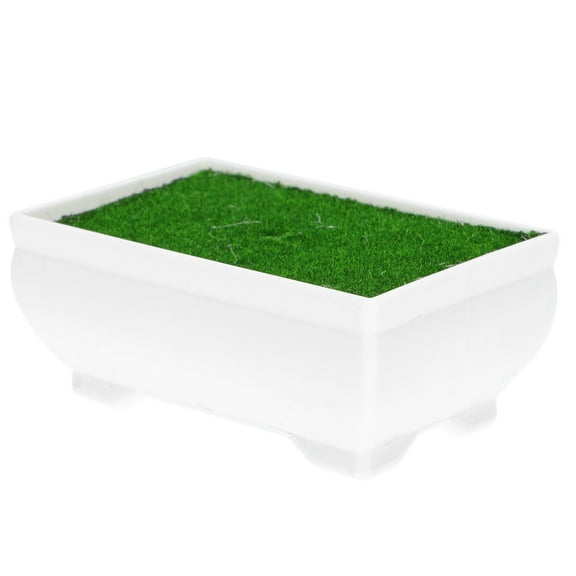 FUEENIRVA 1Set Assorted Color Rectangular Plastic Flower Planter Decorative Bonsai Container for Indoor Outdoor