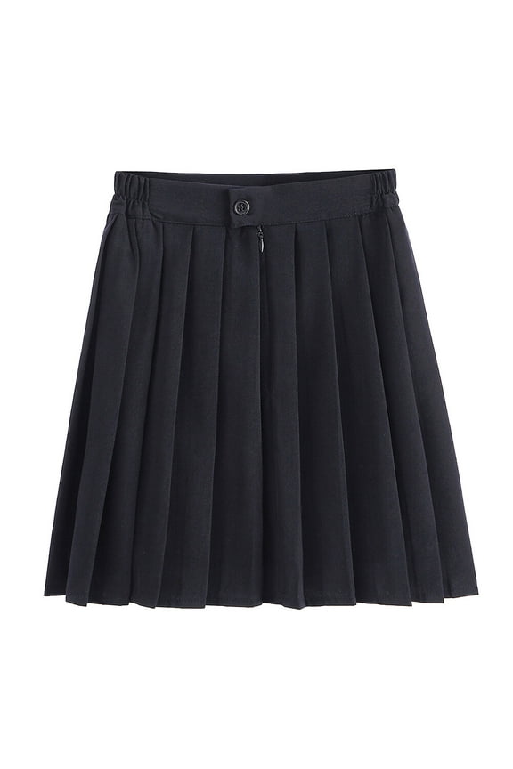 WRITWAA 1Pack Japanese Costume for Girls Uniform Skirt Navy Blue for School and Daily Wear