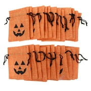 Eease 25Pcs Halloween Drawstring Storage Bags Practical Snack Candy Bags Gift Pouches