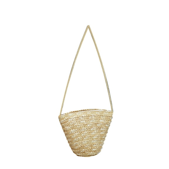 Eease Rattan Woven Handbag Mini Bag Versatile Crossbody Bag Handmade Purse for Women