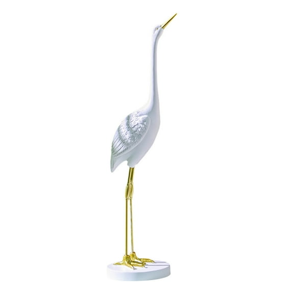 Eease Resin Heron Bird Statue for Home & Garden Decor