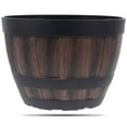 thumbnail image 1 of Eease Resin Whiskey Plant Pot Rustic Flower Planter Garden Home Office, 1 of 7