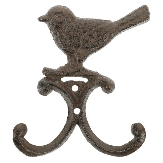 EXHUMKY Farmhouse Wall Hooks Iron Decorative Bird Shaped Family Living Room 1Set