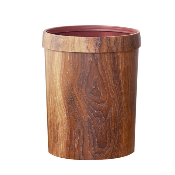 Eease Rustic Wooden Trash Can for Home or Office