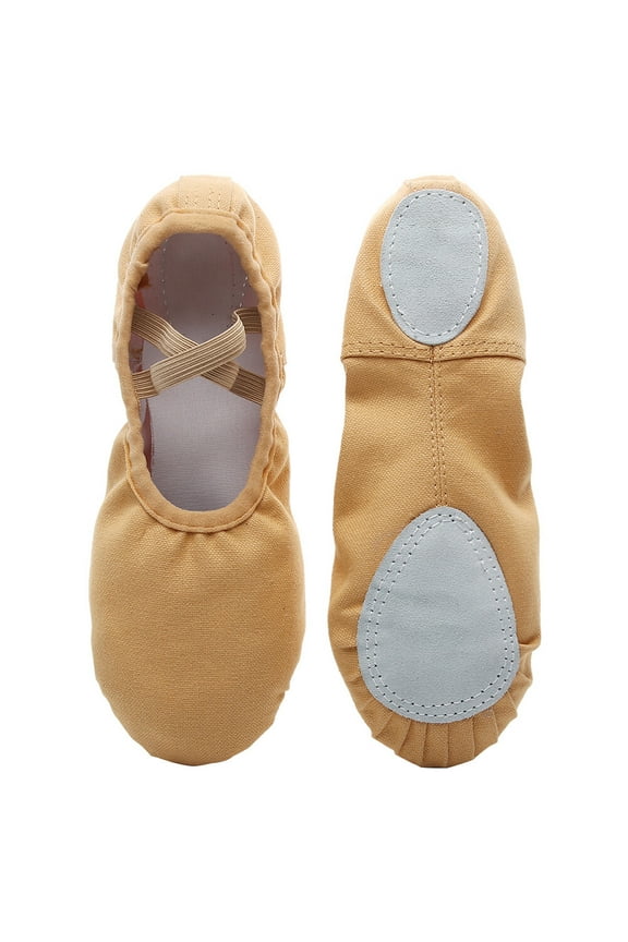 SUPVOX Canvas Ballet Shoes Split Flats Breathable Gym Shoes for Women Size 40