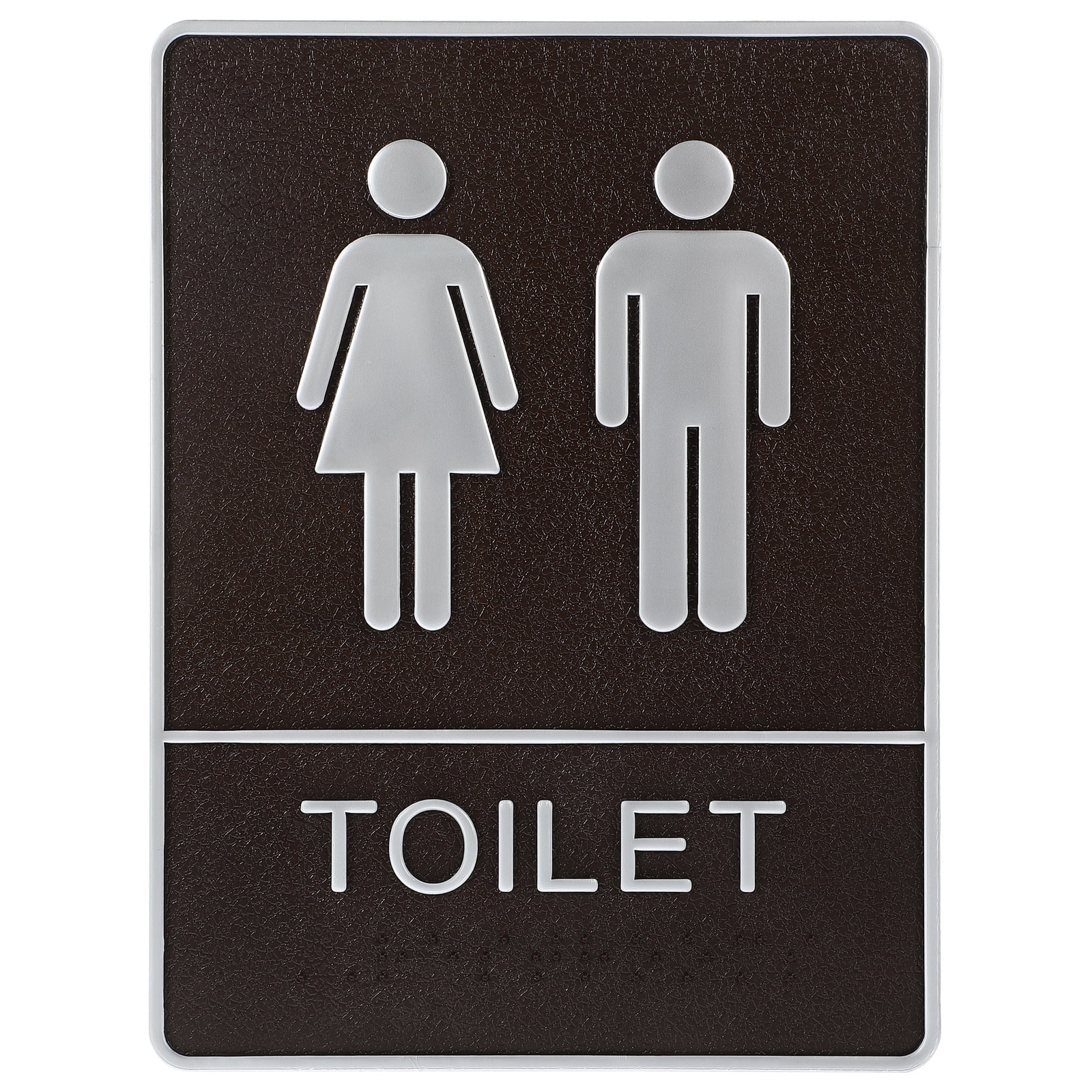 Eease Self-adhesive Bathroom Sign Restroom Door Sign Men Women Restroom ...