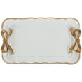 thumbnail image 1 of Eease Serving Platter Rectangular Tray Resin Bowknot Dessert Serving Tray Tableware Tray, 1 of 7