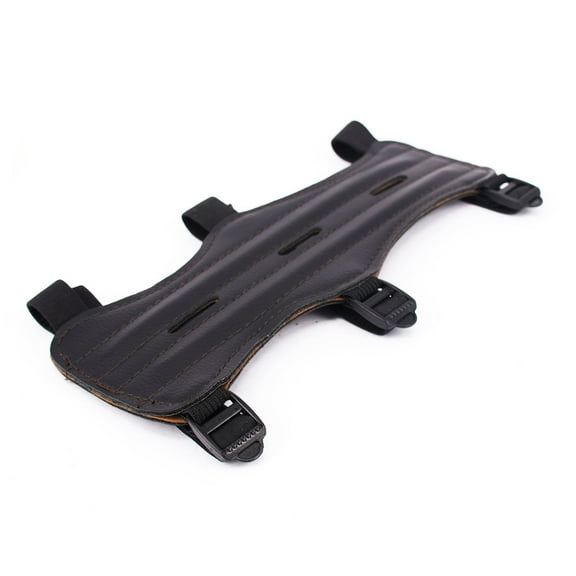 Eease Shooting Archery Arm Guard Protection Safe Guard Leather with 3 Adjustable Straps