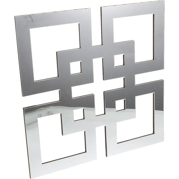 Eease Square Mirrored Wall Decor Geometric Mirror for Bedroom Bathroom Living Room