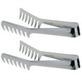 thumbnail image 1 of Stainless Steel Pasta Tongs (2pcs) for Spaghetti & Noodles, 1 of 8