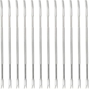 Eease Stainless Steel Seafood Forks Picks (12PCS) - Crab Lobster Nut Pick