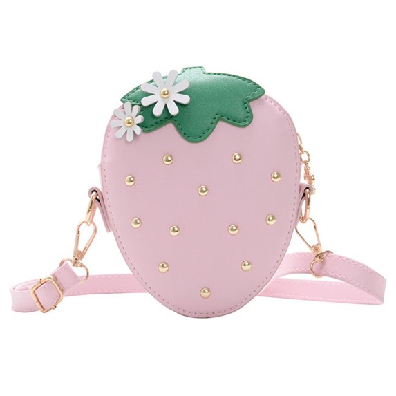 Eease Strawberry Crossbody Bag Fruit Shape Purse Satchel Shoulder Beach Travel