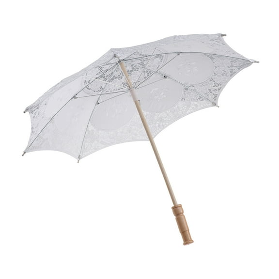 Eease Toyvian 60cm Lace Umbrella Wedding Gift - White