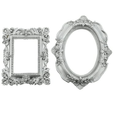 Eease Vintage Picture Frame Set for Home Decor (Silver)