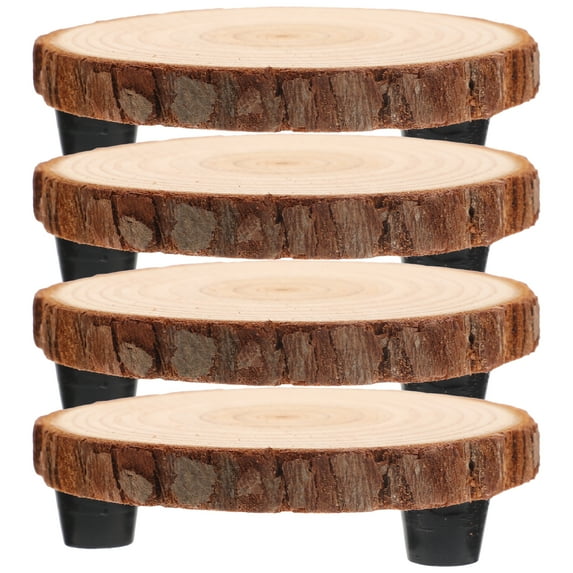 Eease Wedding Cake Stand 4PCS Wood Riser Plant Stool Display Stand