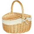 thumbnail image 1 of Eease Wedding Picnic Basket with Lids - Wicker Fruit Basket (Size ), 1 of 4