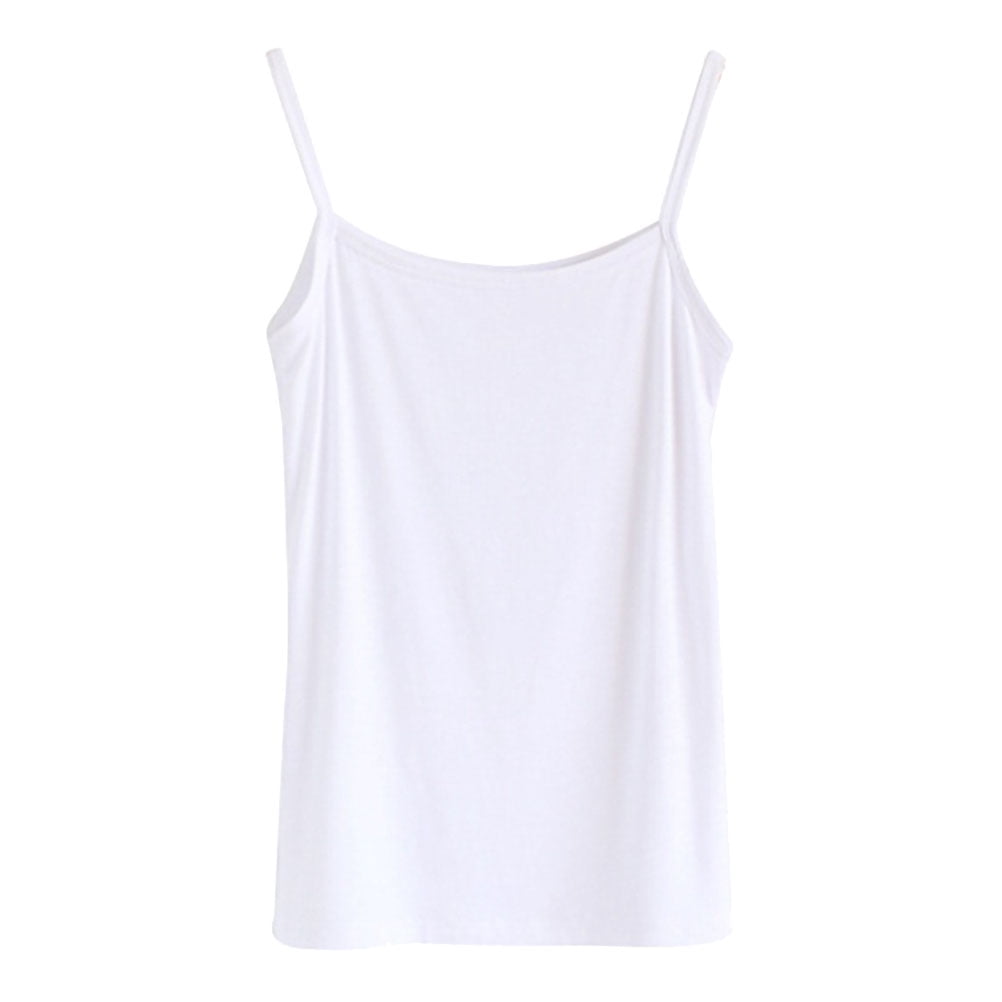 Eease White Adjustable Spaghetti Strap Tank Cami XL Women's