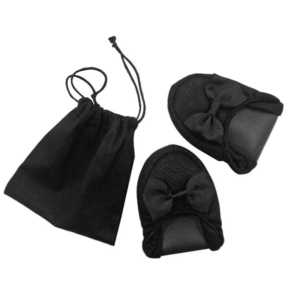 Eease Women’s Portable Folding Cotton Indoor Slippers, Black