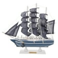thumbnail image 1 of Eease Wooden Sailboat Model 3D Building Table Ornament for Home Office Nautical Decor, 1 of 6