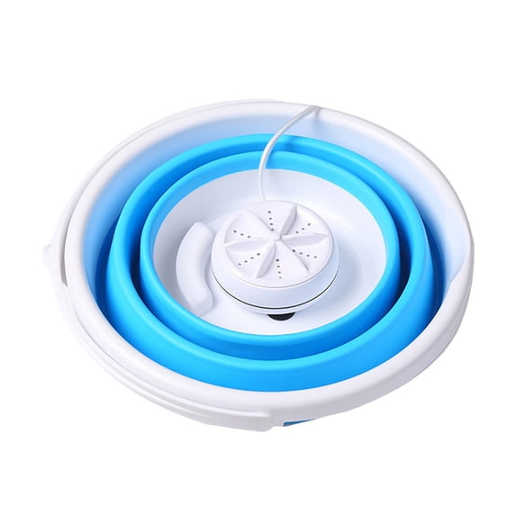 Eeatig Mini Washing Machine Portable Foldable Sound Waves Turbine Washers Personal Cleaning Machine Usb Folding for Clothes Socks Underwear Bra Laundry Tub for Home Travel Apartments