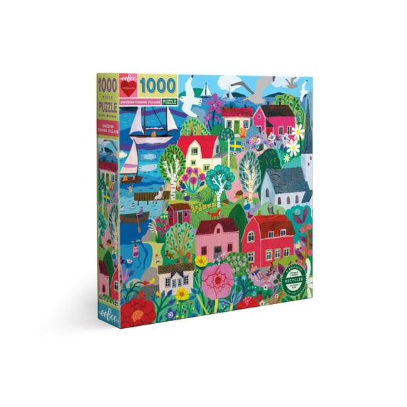 Eeboo 1000 Piece Puzzle for Adults or Kids, Colorful Design Jigsaw Puzzles