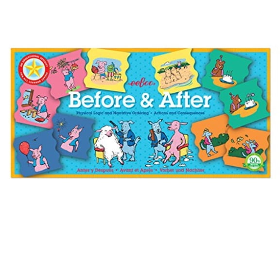 eeboo before and after matching game, cause and effect