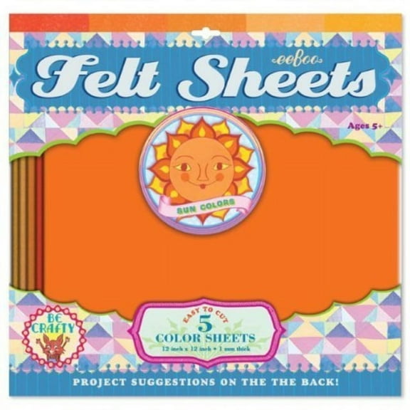 eeboo felt sheets sun color