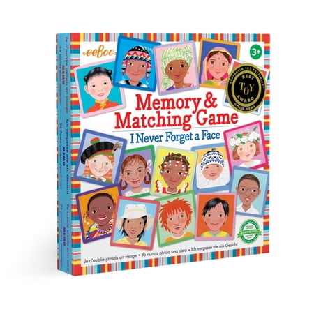 eeBoo: I Never Forget a Face, Memory & Matching Game, Developmental and Educational, 24 Pairs to Match, Single or Multiplayer Function, For Ages 3 and up