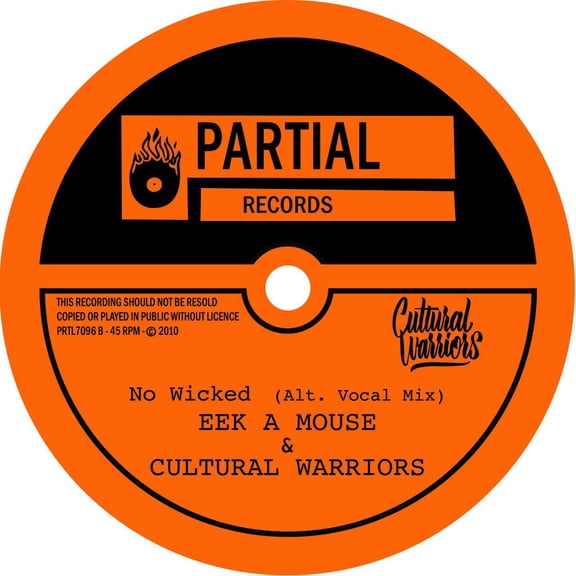 Eek a Mouse & Cultural Warriors No Wicked (Alt. Vocal Mix) (Vinyl Record) 7" Single