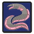 thumbnail image 1 of Eel Conger Long Fish Applique Multi-Color Embroidered Hook & Loop Patch - 2.5 Inch Small, 1 of 5