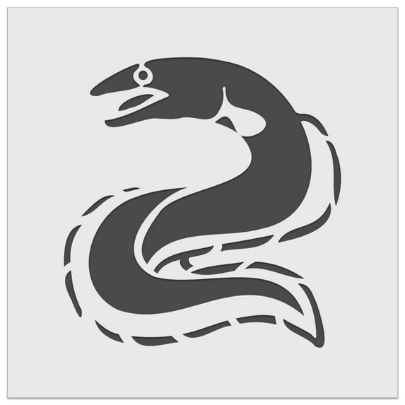 Eel Conger Long Fish DIY Cookie Wall Craft Stencil - 3.5 Inch