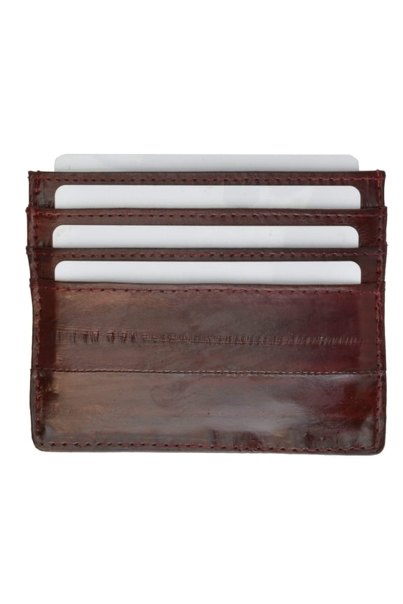 Eel Skin Soft Leather Credit Card Holder E 170